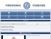 Tablet Screenshot of fireworksforever.com